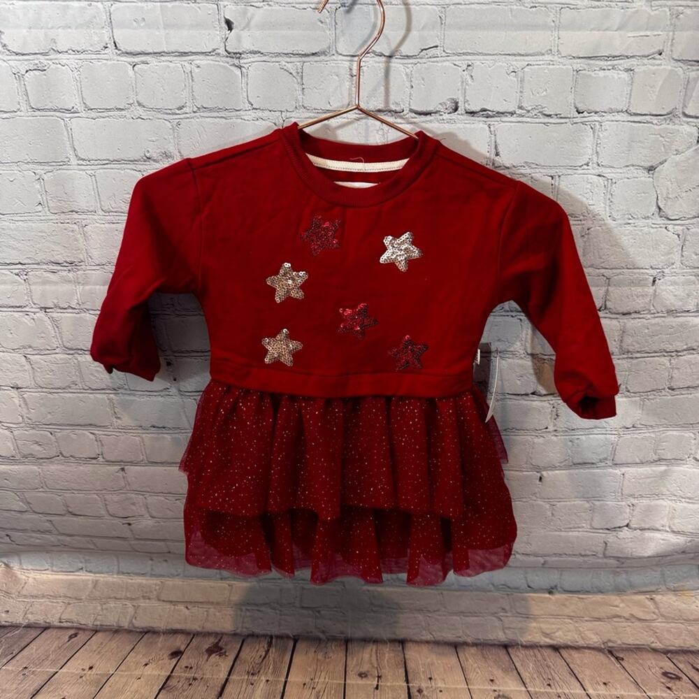Sammy + Nat Star Pattern Holiday Dress